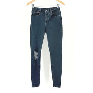 Good American Good Legs Skinny Jeans Dark Wash Size 4 27 High Rise 90s y2k